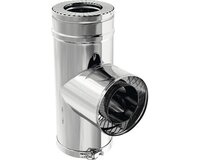 Dubbelwandig 100 mm T-stuk 508108