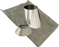 Dubbelwandig 80 mm Dakdoorvoer met lood + stormkraag 30?-45 481580