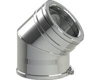 Dubbelwandig 100 mm Bocht 45 505108