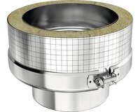 Dubbelwandig 130 mm Aansluitstuk EW/DW 542138