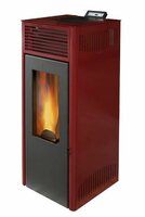 Invicta Pelletkachel Nola 7 zwart, rood, grijs