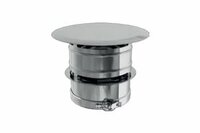 Dubbelwandig100 mm Trekkende kap antivalwind 598108