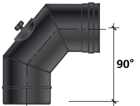 Enkelwandig 180 mm Bocht 90?met inspectieluik 269180