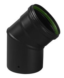 Enkelwandig 80 mm  Bocht 45 pelletkachel 342449