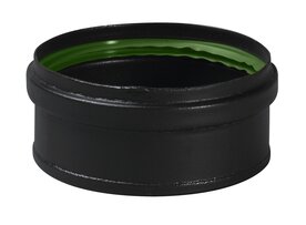 Enkelwandig 80 mm Dop voor T stuk 340109