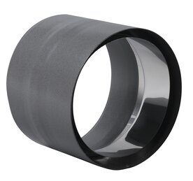 Enkelwandig 200 mm Aansluitstuk met condensring zwart 344118