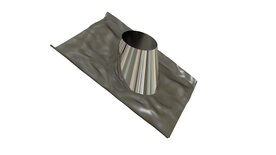 Dubbelwandig 150 mm Dakdoorvoer plat dak 0?-10 13538