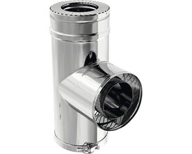 Dubbelwandig 80 mm T Stuk 90 508088